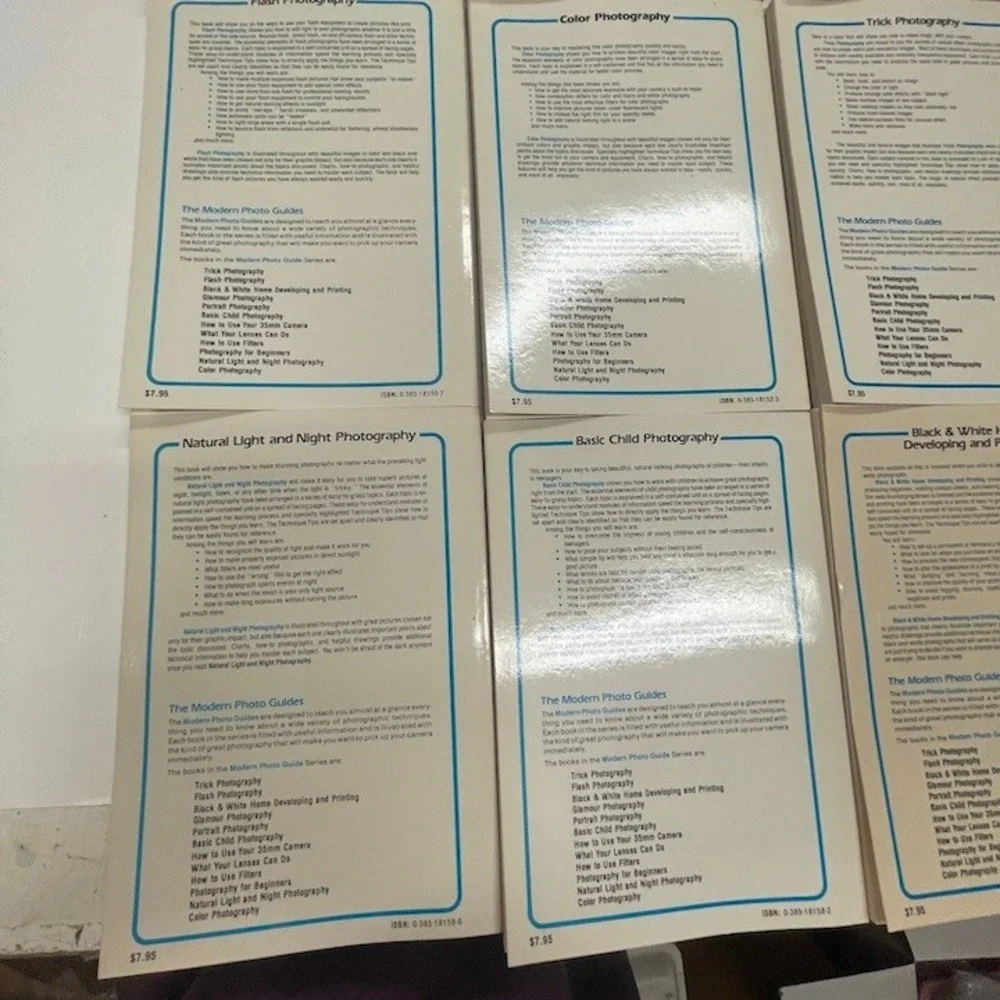 Vtg Modern Photo Guide Book Lot 9 Minolta 1980s Film Darkroom Camera Tutorials